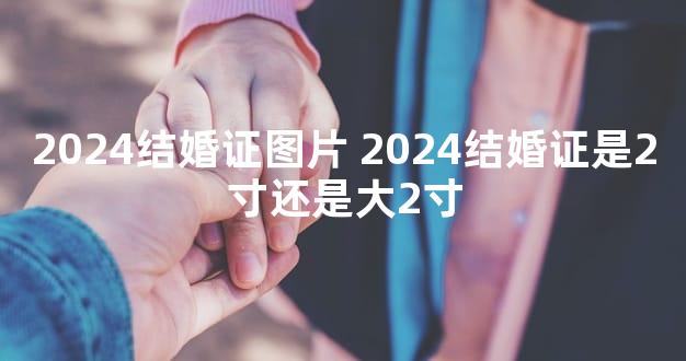 2024结婚证图片 2024结婚证是2寸还是大2寸